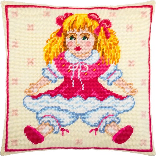 Cushion needlepoint pillow - cushion,