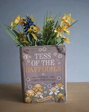 Book shaped ceramic flower - book,