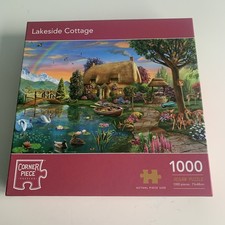 Lakeside Cottage 1000 Piece Jigsaw Puzzle, used,complete