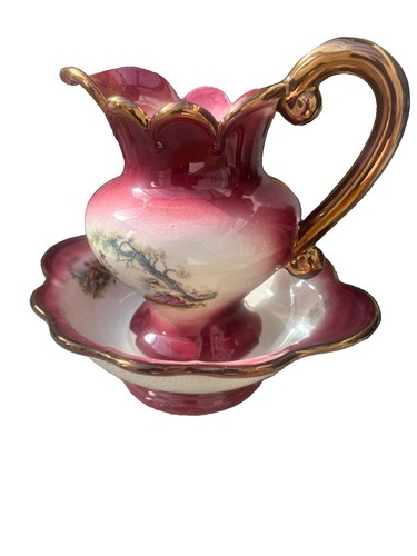 Vintage klm staffordshire pink - klm,