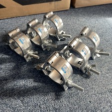 6x Truss Half Coupler 100kg Truss Stage Lighting Clamp