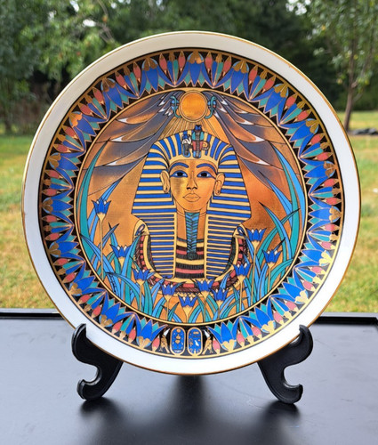 Mask tutankhamun plate - mask,