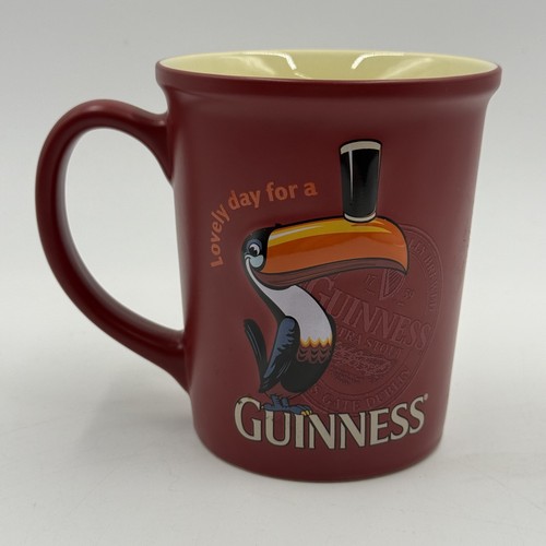 Guinness toucan red ceramic - guinness,