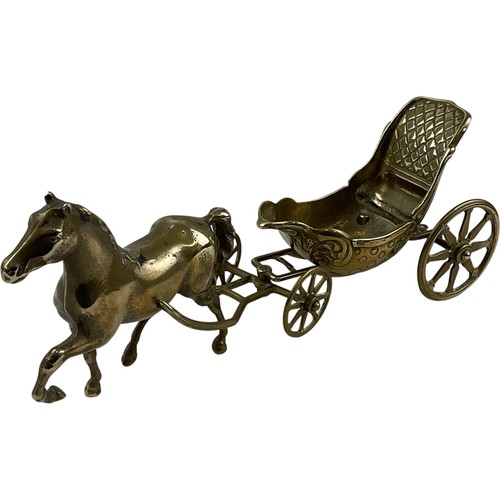 Vintage brass horse and - horse,
