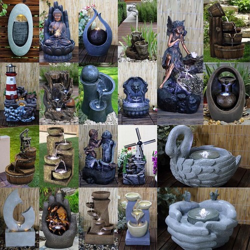 Garden fountain water feature - garden,