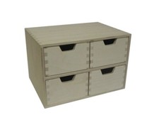 4 Drawer Wooden Chest -
