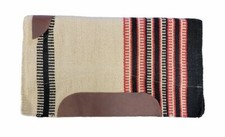 Western saddle pad in wool for