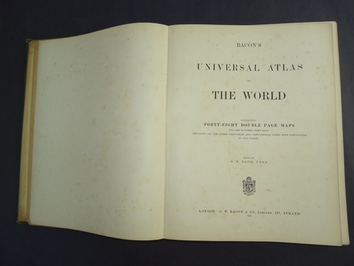 Antique atlas the world - atlas, of