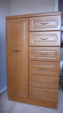 Tallboy chest of drawers x 2. Made by Alston Cabinets Ltd. Ascot range. Vintage