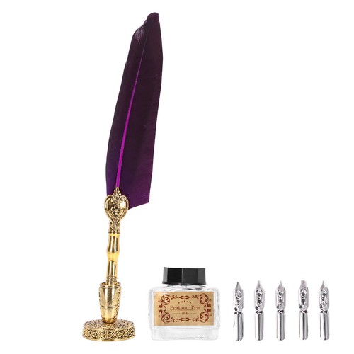 Feather pen stainless - pen,