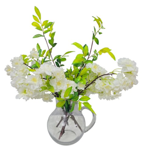 Qvc peony clear glass - glass, vase