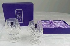 Pair Of Edinburgh Crystal Brandy Glasses In Original Box
