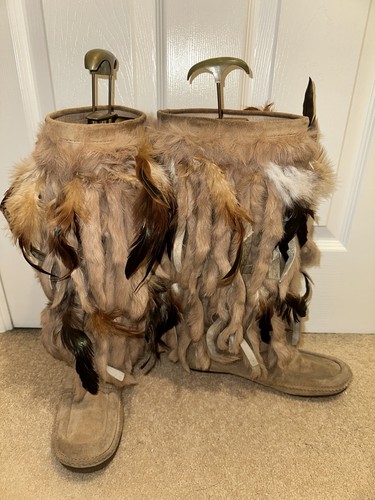 Ash biege suede rabbit - rabbit, and
