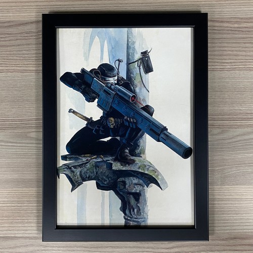 Vindicare assassin framed art - vindicare,