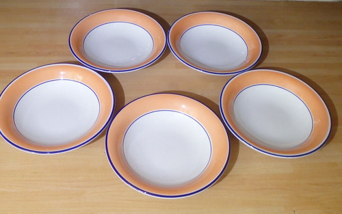 Staffordshire avanti bowls - 5x,