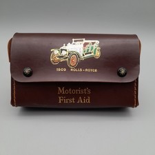 Vintage Rolls Royce Motorist's First Aid Kit Pouch 1909 Car Automobilia 1960s