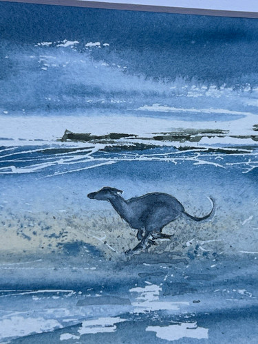 Whippet the whizz - on, print