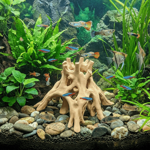 Tree trunk aquarium - tree,