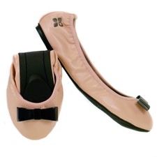 Butterfly Twists Chloe Fold Up Ballerina Shoes Dusky Pink - Various Sizes