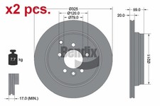 X2 PCS REAR BRAKE DISC ROTOS