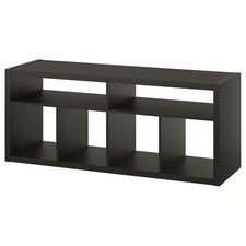 IKEA KALLAX TV Bench Black Cube Storage Cabinet Media Console Organizer 147x60cm