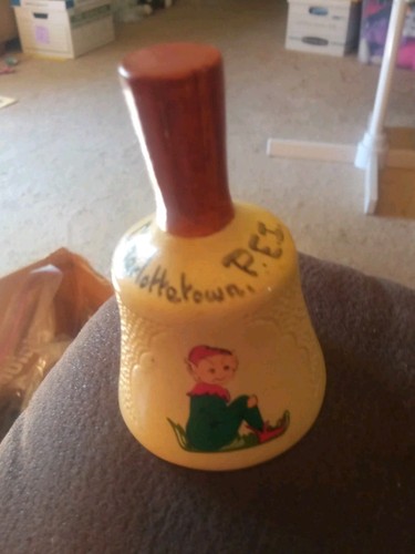 Ceramic christmas bell manor - ceramic,