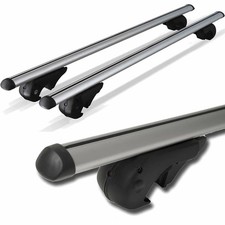 Aluminium roof bars lockable - aluminium,