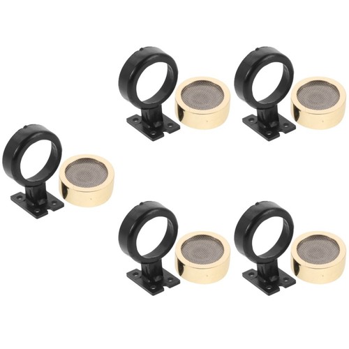 Golden reusable microphone - golden,
