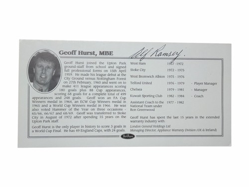 Alf ramsey autograph - ramsey,