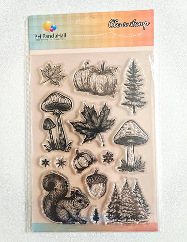 Autumn clear stamp set - autumn,
