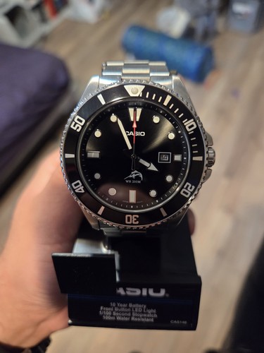 Casio duro black watch with - black,
