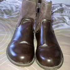 Dark Brown Lotus Ankle Boots Size 5