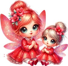 Watercolour Mother's Day Fairy Wall Art Bedroom Car Vinyl Sticker Decal 6 Sizes