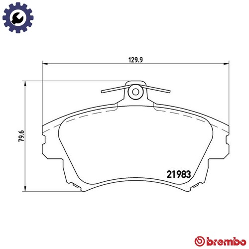 Brake pad set disc - brake,