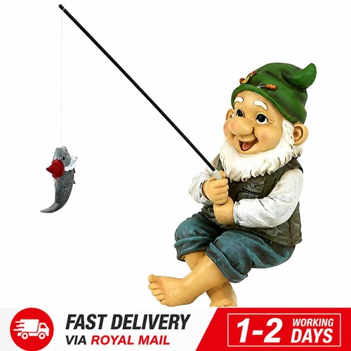 Garden gnome fishing - garden, &