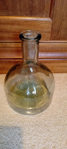 Old large clear glass flat - glass,