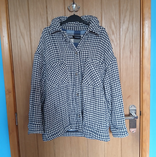 Zara men check shacket - zara,