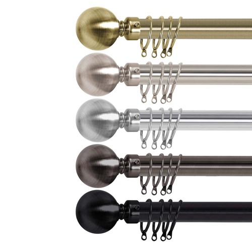 Curtain pole 28mm - 28mm, extendable