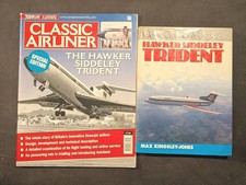 Hawker Siddeley Trident Classic Civil Aircraft 5 Airliner Aeroplane Two Books 
