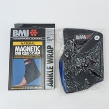 BMI Ankle Wrap Magnetic Pain Relief System Black Colour NEW