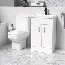 Nes Home White 500mm Cloakroom