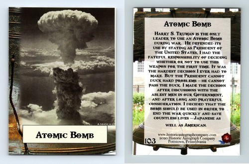 Atomic bomb 103 potus the - bomb,