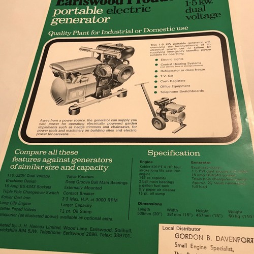 Earlswood kohler portable - kohler,