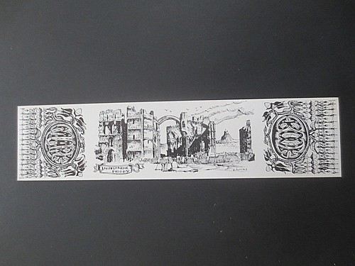 Bookmark lindisfarne priory - bookmark,