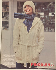 Ladies cable jacket + hat