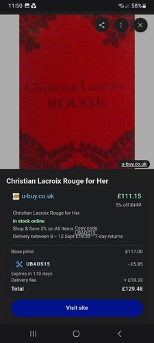 Christian lacroix rouge - christian,