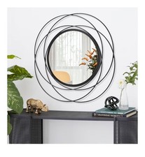 Black Circle Wall Mirror