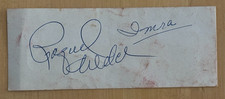 Raquel Welch Autograph - signed in a London Hungarian restaurant 1970's
