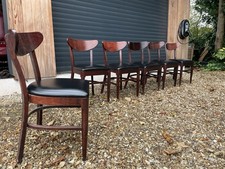 6 G Plan Style Danish Design Mid Century Modernist Stacking Dining Chairs M4991