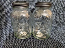 2 x 1 Litre Glass Mason Jam